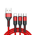 3-in-1 USB Cable Fast Charger Charging Cable - Carbon Cases