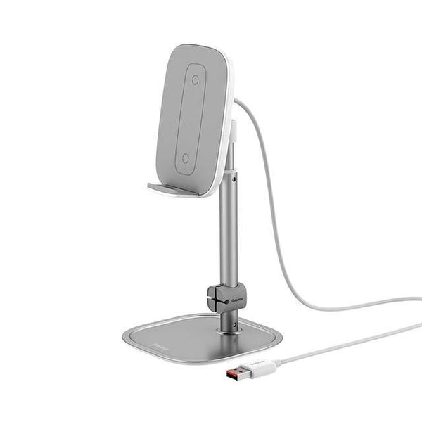 Desktop Stand for Phone 15W Fast Wireless Charger Desk Holder Adjustable - Carbon Cases