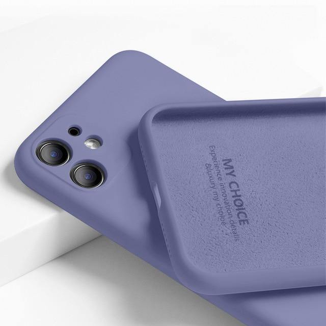 Luxury Original Silicone Full Protection Soft Cover For iPhone - Carbon Cases