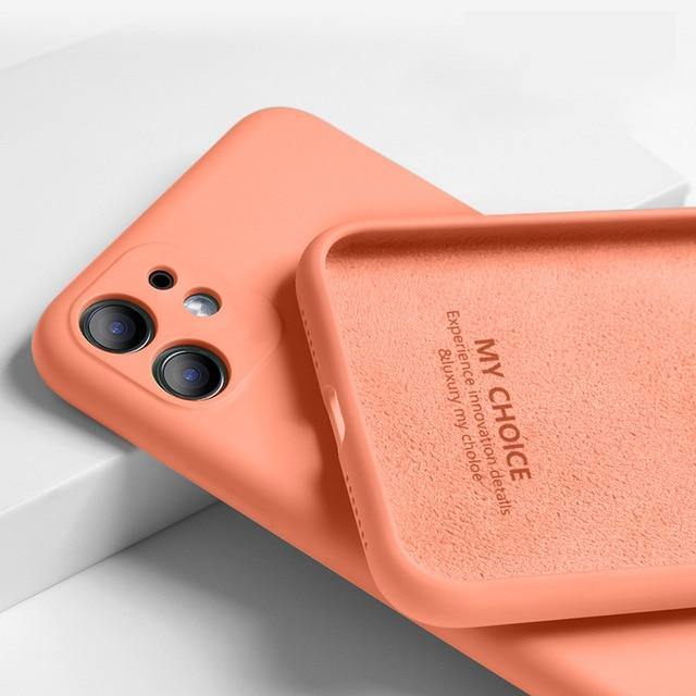 Luxury Original Silicone Full Protection Soft Cover For iPhone - Carbon Cases