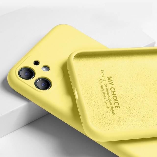 Luxury Original Silicone Full Protection Soft Cover For iPhone - Carbon Cases