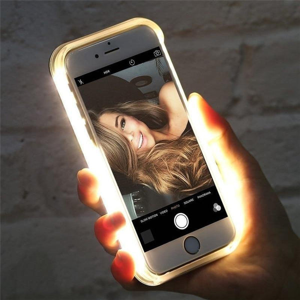 LED Flash Cases For iPhone Selfie Light - Carbon Cases