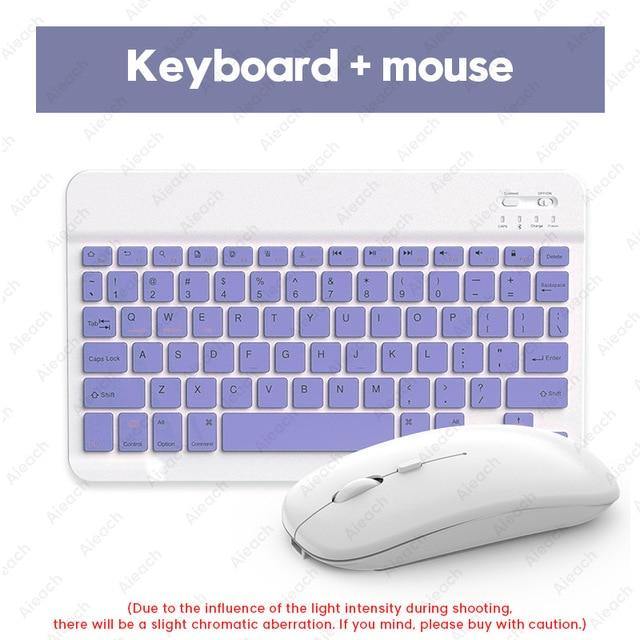 Wireless Keyboard For iPad Includes Bluetooth Mouse - Carbon Cases