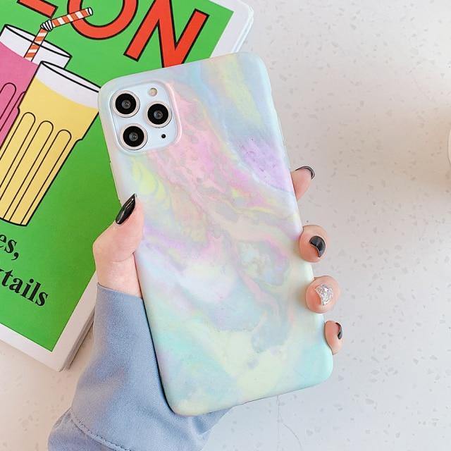 Gradual Marble Phone Case For iPhone - Carbon Cases