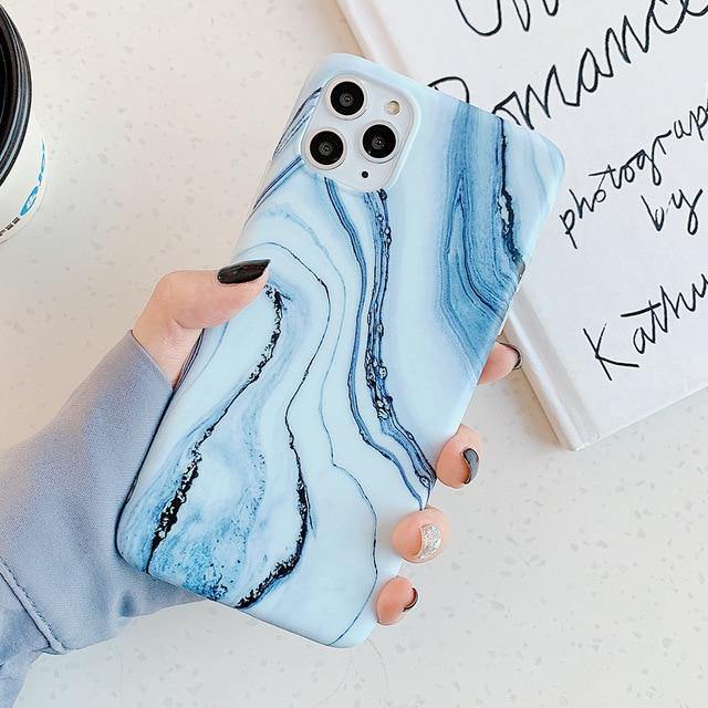 Gradual Marble Phone Case For iPhone - Carbon Cases