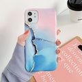 Gradual Marble Phone Case For iPhone - Carbon Cases