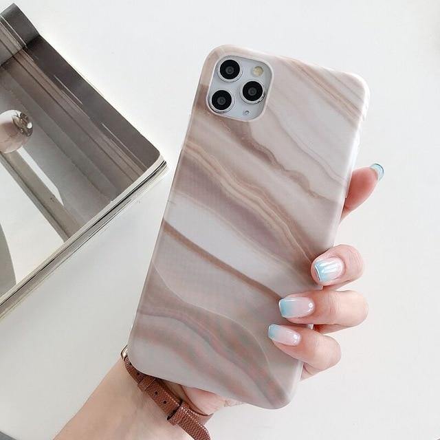 Gradual Marble Phone Case For iPhone - Carbon Cases