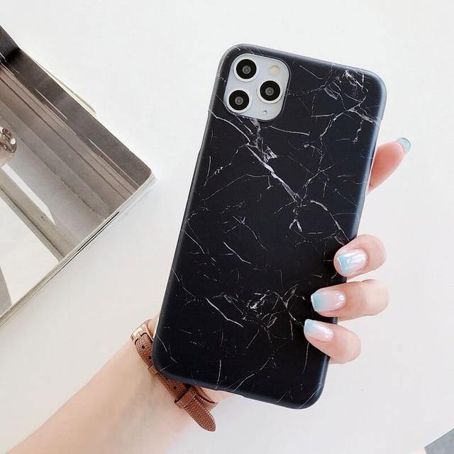 Gradual Marble Phone Case For iPhone - Carbon Cases