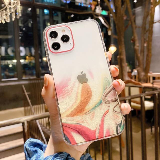 LOVECOM Vintage Colourful Marble Phone Case - Carbon Cases