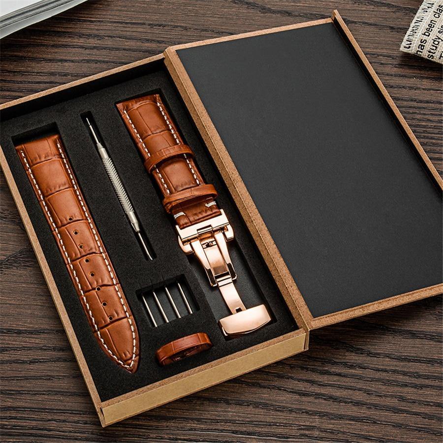 Genuine Leather Watch Band Strap for Samsung Galaxy - Carbon Cases