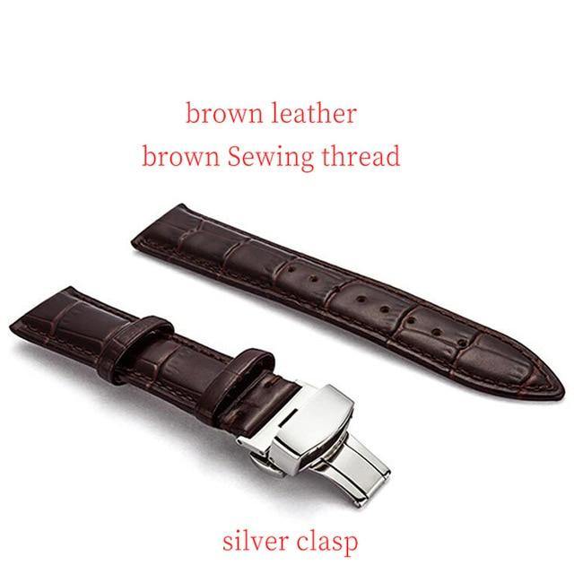 Genuine Leather Watch Band Strap for Samsung Galaxy - Carbon Cases