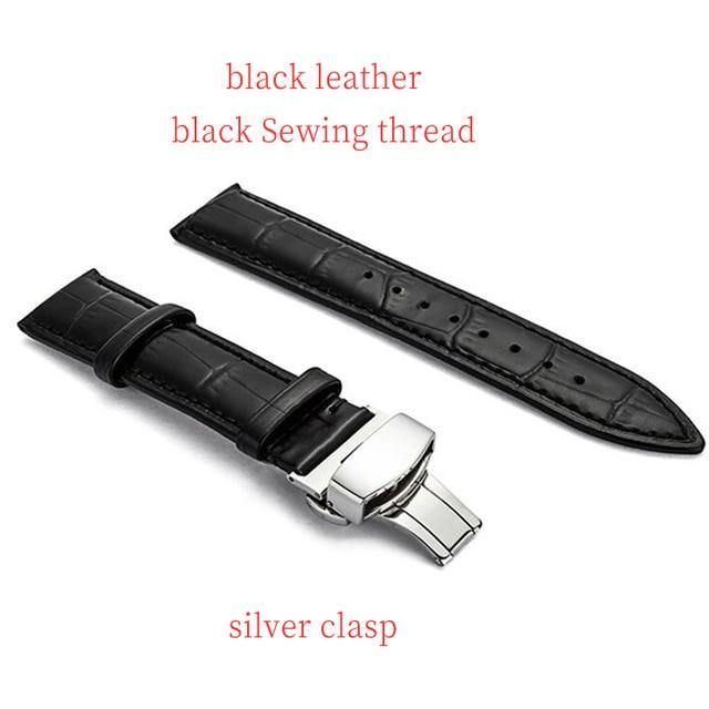 Genuine Leather Watch Band Strap for Samsung Galaxy - Carbon Cases