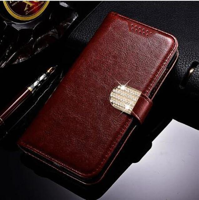 Luxury Flip Wallet Leather Case For iPhone - Magnetic Cards Holder Book - Carbon Cases