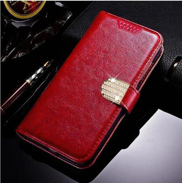 Luxury Flip Wallet Leather Case For iPhone - Magnetic Cards Holder Book - Carbon Cases