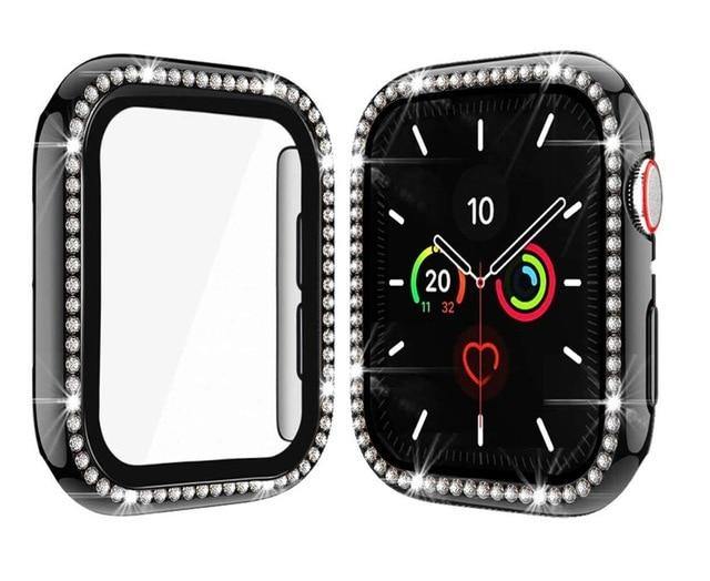 Glass + Cover Bumper For Apple Watch - Carbon Cases