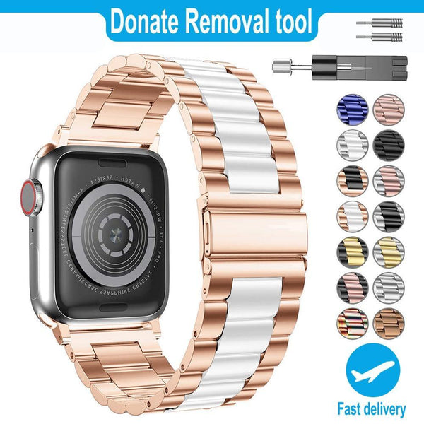 Stainless Steel Wristband Bracelet For Apple Watch - Carbon Cases