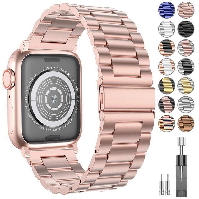 Stainless Steel Wristband Bracelet For Apple Watch - Carbon Cases