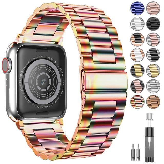 Stainless Steel Wristband Bracelet For Apple Watch - Carbon Cases