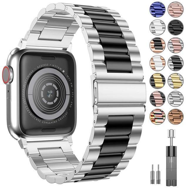 Stainless Steel Wristband Bracelet For Apple Watch - Carbon Cases