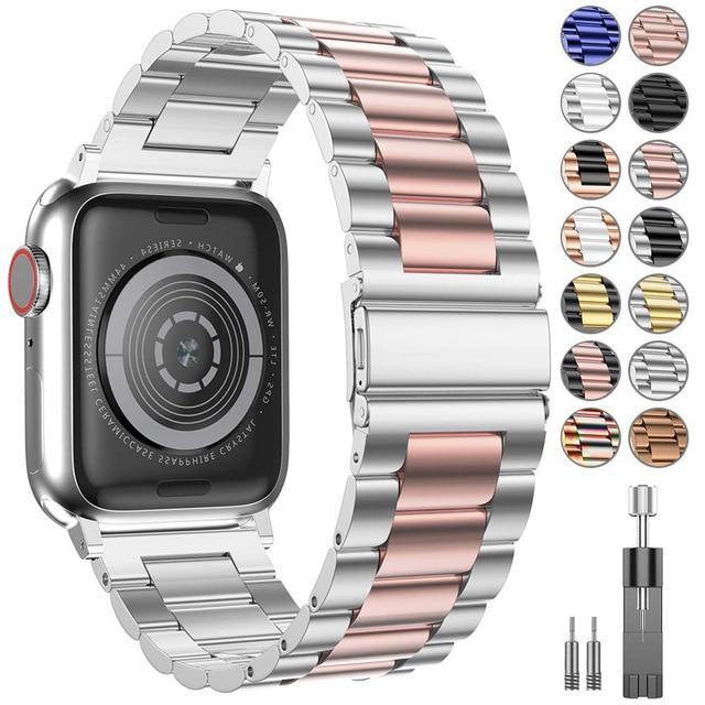 Stainless Steel Wristband Bracelet For Apple Watch - Carbon Cases