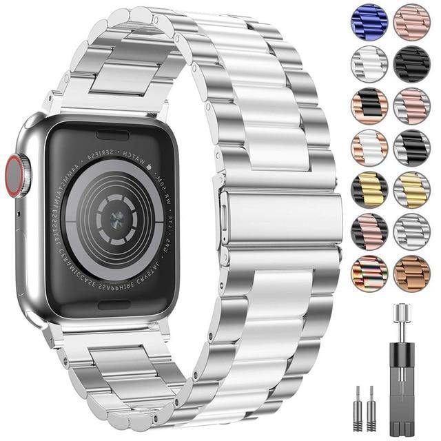 Stainless Steel Wristband Bracelet For Apple Watch - Carbon Cases