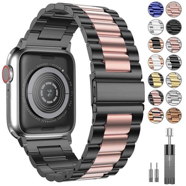 Stainless Steel Wristband Bracelet For Apple Watch - Carbon Cases