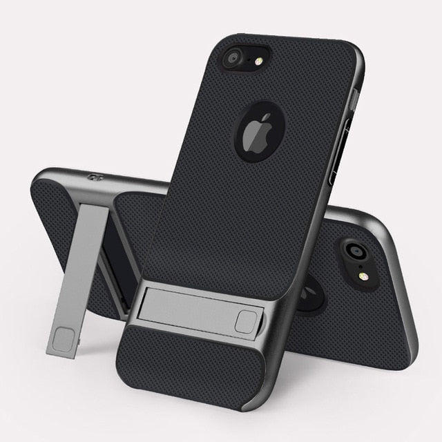 Stand Case Cover For Apple iPhone - Carbon Cases