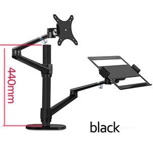 Aluminium Multifunction 10"-17" Ergonomics Desk Laptop Stand 32" Monitor Desktop Holder - Carbon Cases