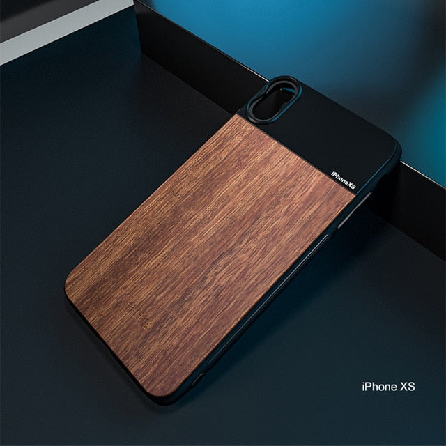 Mobile Phone Lens Wooden Case Holder for iPhone - Carbon Cases