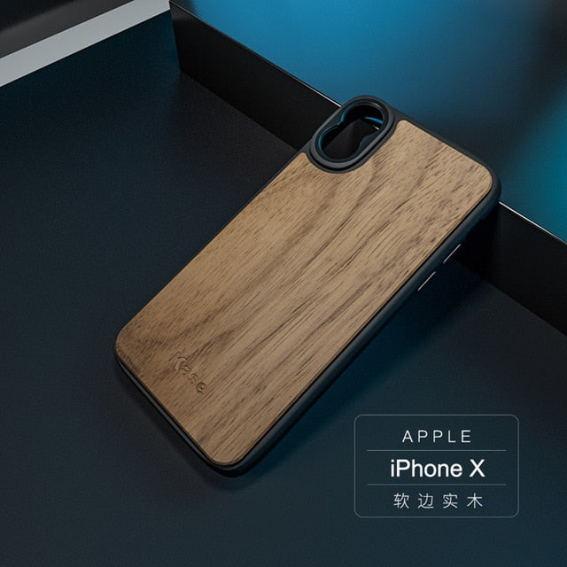 Mobile Phone Lens Wooden Case Holder for iPhone - Carbon Cases