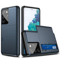 Slide Card Slots Holder Case For Samsung Galaxy - Carbon Cases