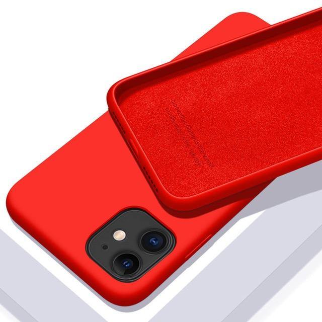 Luxury Original Liquid Silicone Soft Cover For iPhone - Carbon Cases