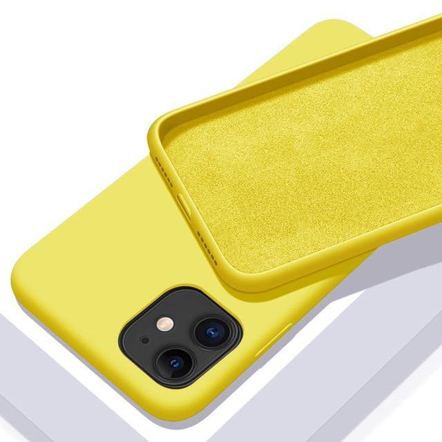 Luxury Original Liquid Silicone Soft Cover For iPhone - Carbon Cases