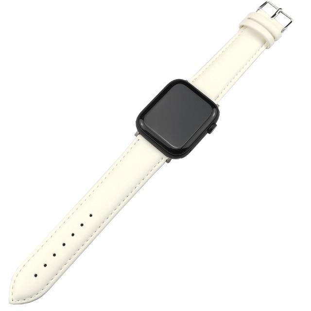 Casual Leather Band Loop Strap For Apple Watch - Carbon Cases