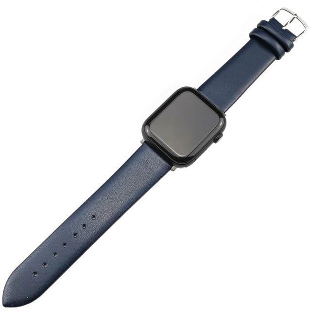 Casual Leather Band Loop Strap For Apple Watch - Carbon Cases