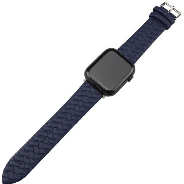 Casual Leather Band Loop Strap For Apple Watch - Carbon Cases