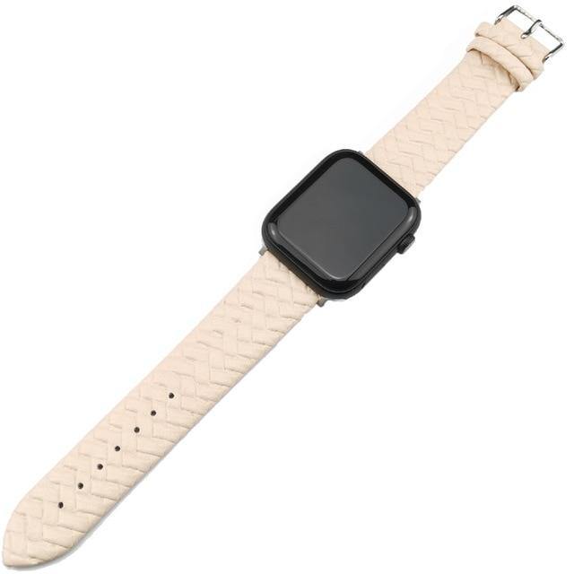 Casual Leather Band Loop Strap For Apple Watch - Carbon Cases