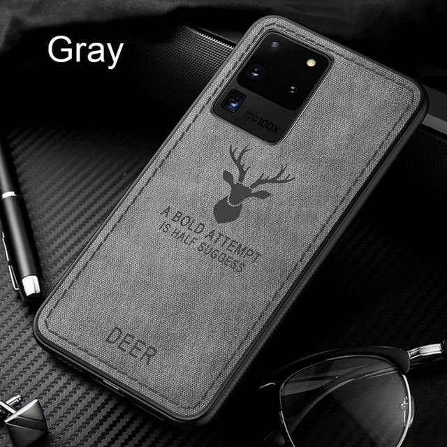 Samsung Galaxy Cases Slim Cloth Deer Cover - Carbon Cases