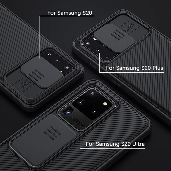 Samsung Galaxy Ultra Case NILLKIN Slide Camera Lens Protective Cover - Carbon Cases