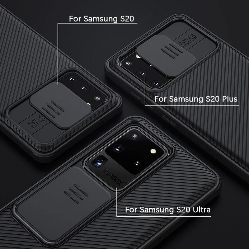 Samsung Galaxy Ultra Case NILLKIN Slide Camera Lens Protective Cover - Carbon Cases