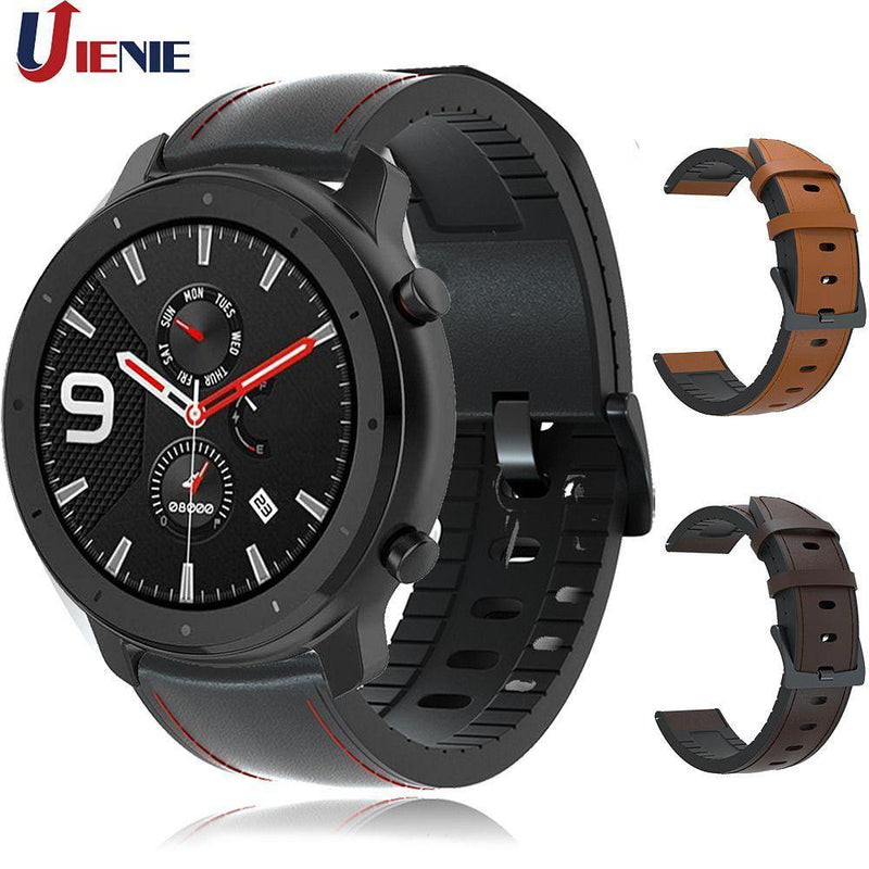 Leather Strap Watchband Watch Bracelet Band for Samsung Gear - Carbon Cases