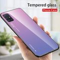 Gradient Tempered Glass Case For Samsung Galaxy - Carbon Cases
