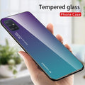 Gradient Tempered Glass Case For Samsung Galaxy - Carbon Cases
