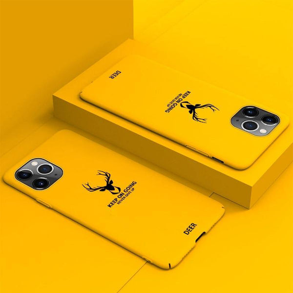 Ultra-Thin Deer Matte Phone Case For iPhone - Carbon Cases