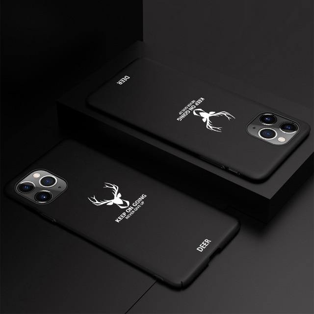 Ultra-Thin Deer Matte Phone Case For iPhone - Carbon Cases