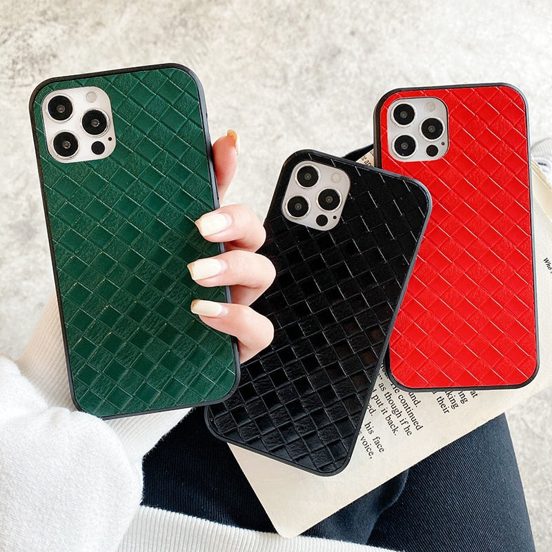 PU Leather Crocodile Pattern Texture Case For iPhone - Carbon Cases