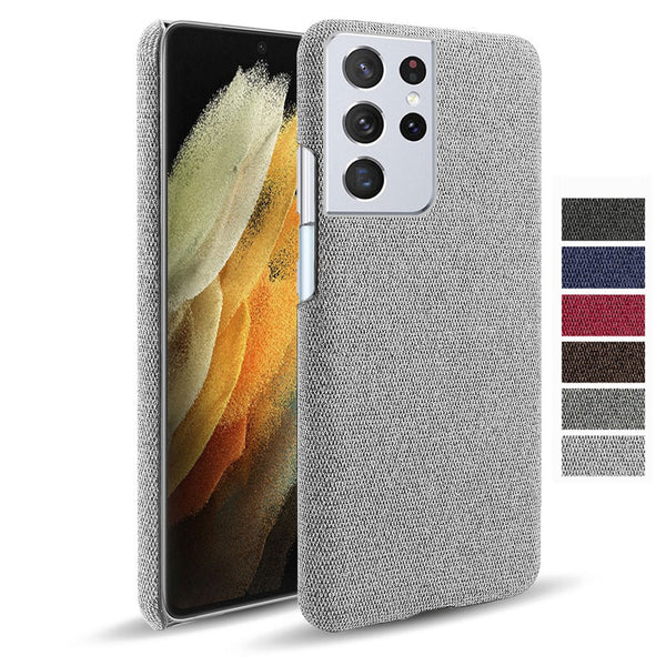 Cloth Texture Fit Cover For Samsung Galaxy - Carbon Cases