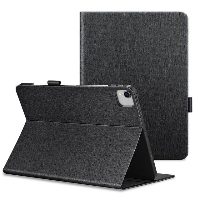 Urban Oxford Cloth Fold Stand Smart Cover Case For iPad - Carbon Cases