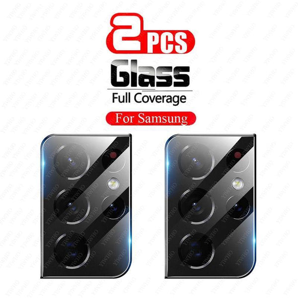 2Pcs Camera Lens Tempered Glass For Samsung Galaxy - Carbon Cases