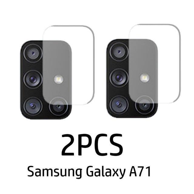 2Pcs Camera Lens Tempered Glass For Samsung Galaxy - Carbon Cases